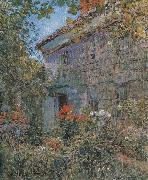 Childe Hassam Old House and Garden,East Hampton,Long Island china oil painting artist